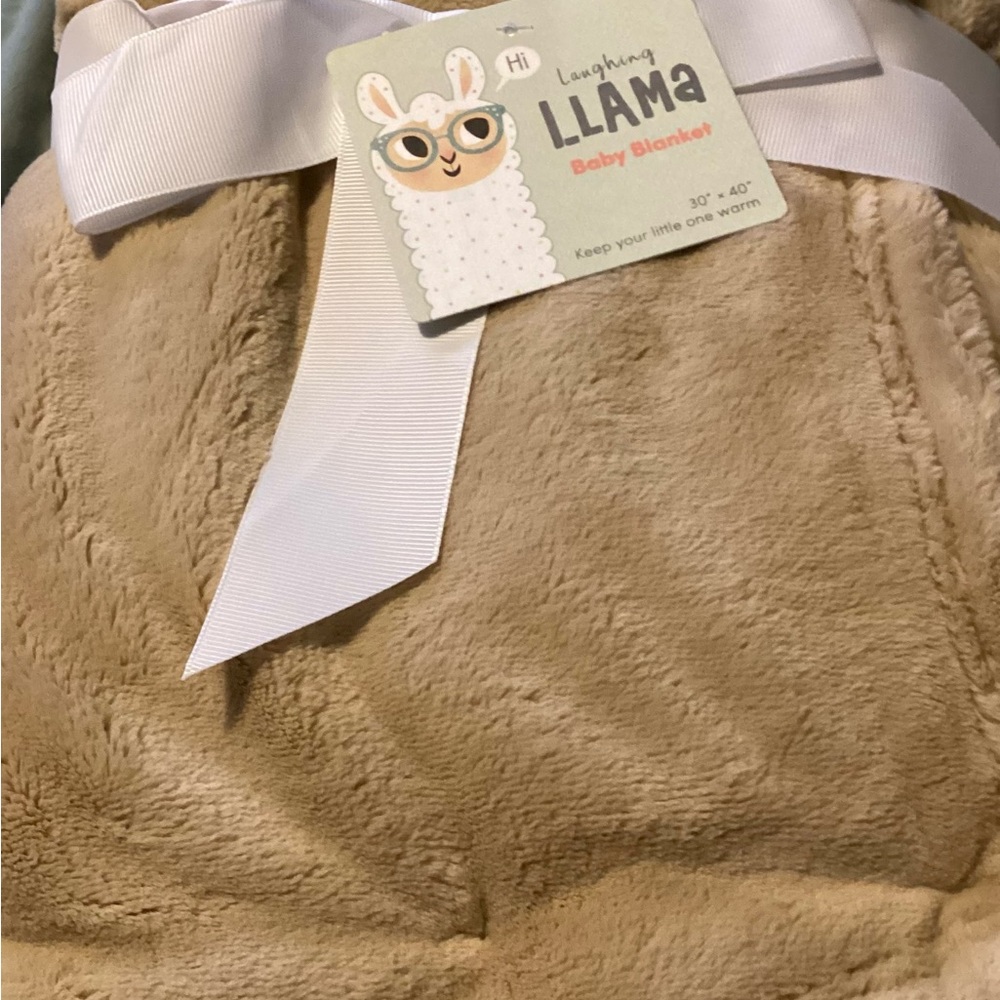 Laughing Llama Baby Blanket